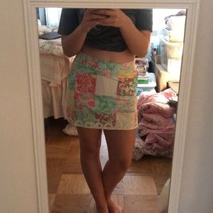 Authentic Lilly Pulitzer Patchwork Skort - Size 0